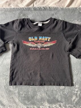 Old Navy Winged Graphic Tee Kids 5T Harley Style Biker Y2K Shirt